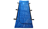 Blue PE tarp human dead body bags