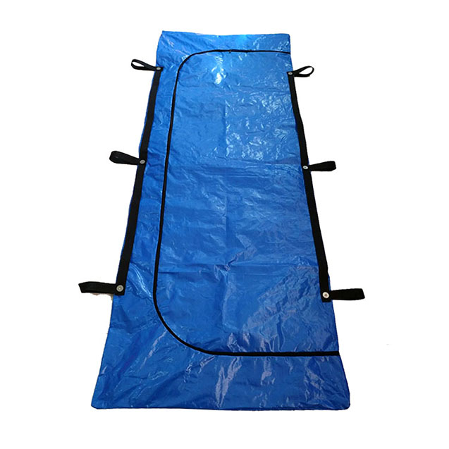 Blue PE tarp human dead body bags